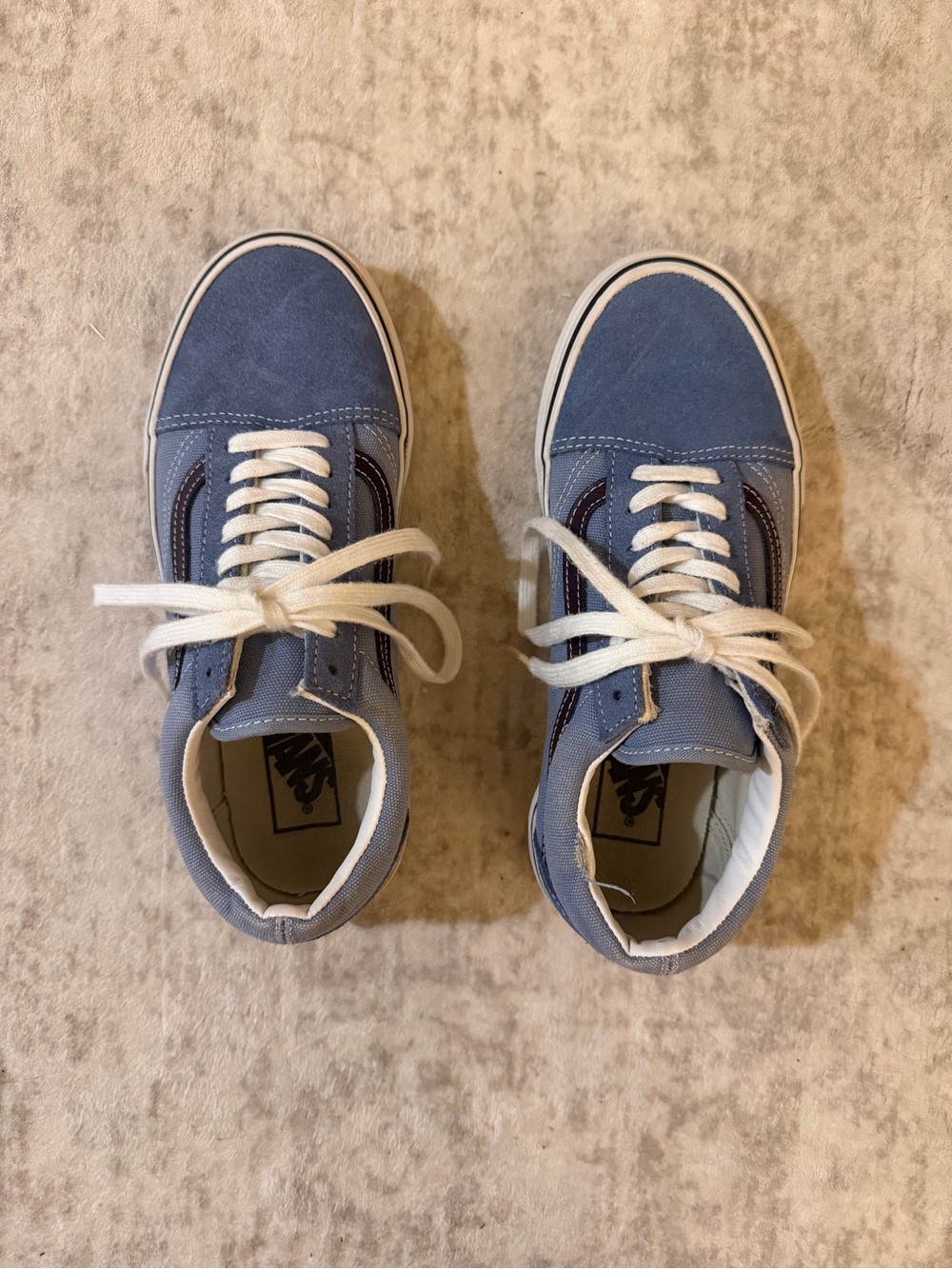 Vans Old Skool Sneakers Earth Coronet Blue Athletic Skater Shoes M 6 / W 7.5
